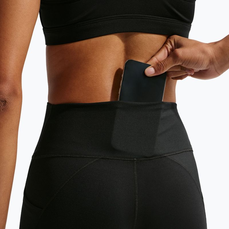 Női rövidnadrág Nike One High Waisted Biker 5" black/black/white 7