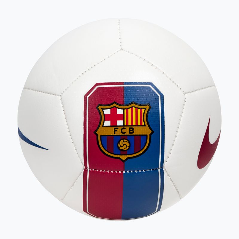 Mini focilabda Nike Skills FC Barcelona white/cardinal red size 1 2
