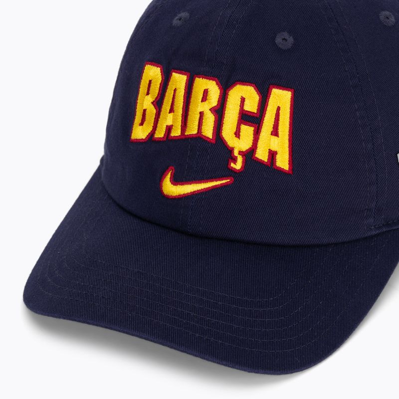 Gyerek ellenzős sapka Nike FC Barcelona Club Cotton blackened blue 3