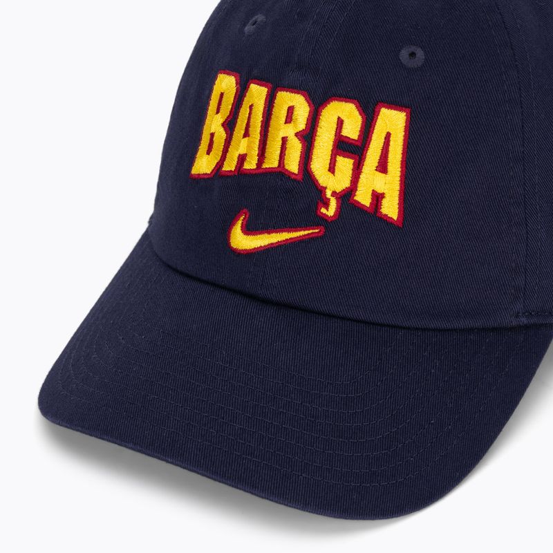 Ellenzős sapka Nike FC Barcelona Club Cotton blackened blue 3