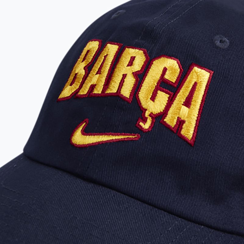 Ellenzős sapka Nike FC Barcelona Club Cotton blackened blue 4