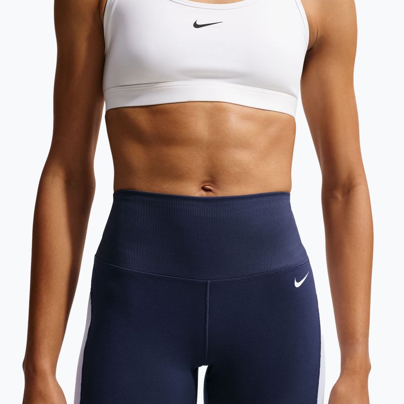 Női rövidnadrág Nike One High Waisted Biker 5" midnight navy/hydrogen blue/white 5