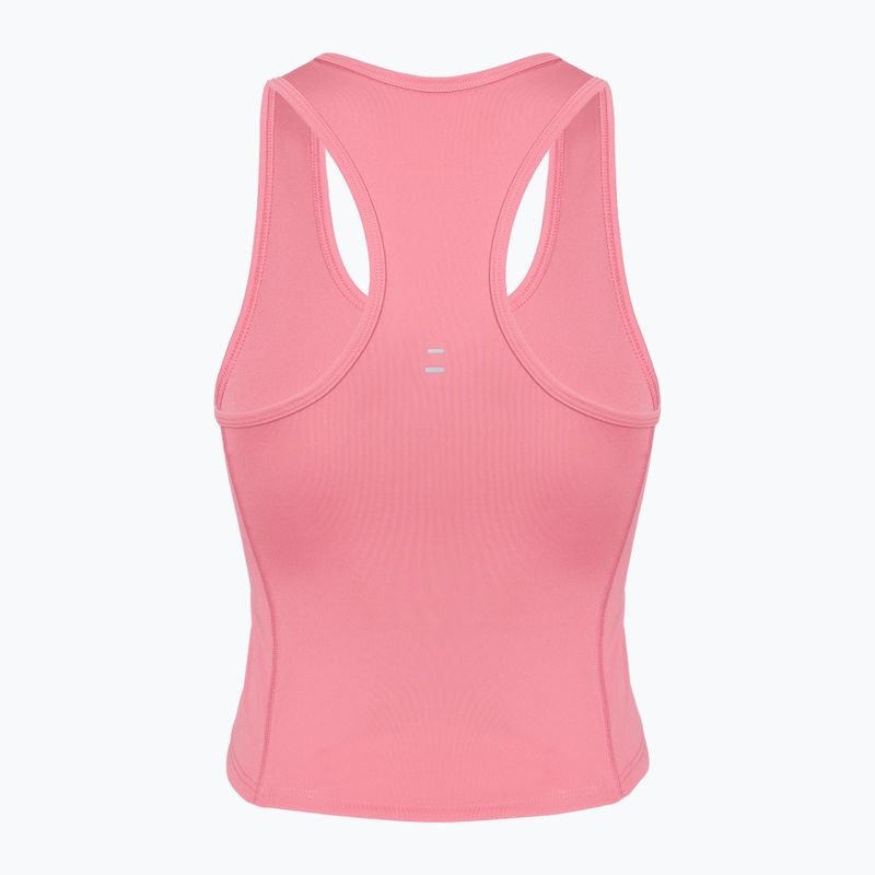 Női futópóló Nike Swoosh Run Dri-Fit peony/photon dust/white 3