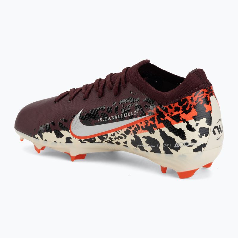 Gyerek focicipő Nike United Jr. Mercurial Vapor 16 Pro FG burgundy crush/metallic silver 3