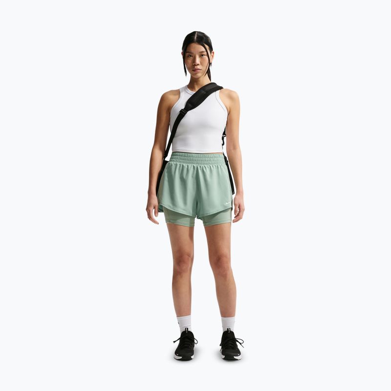 Női rövidnadrág Nike One Dri-Fit High-Waisted 3" 2In1 steam/white 2