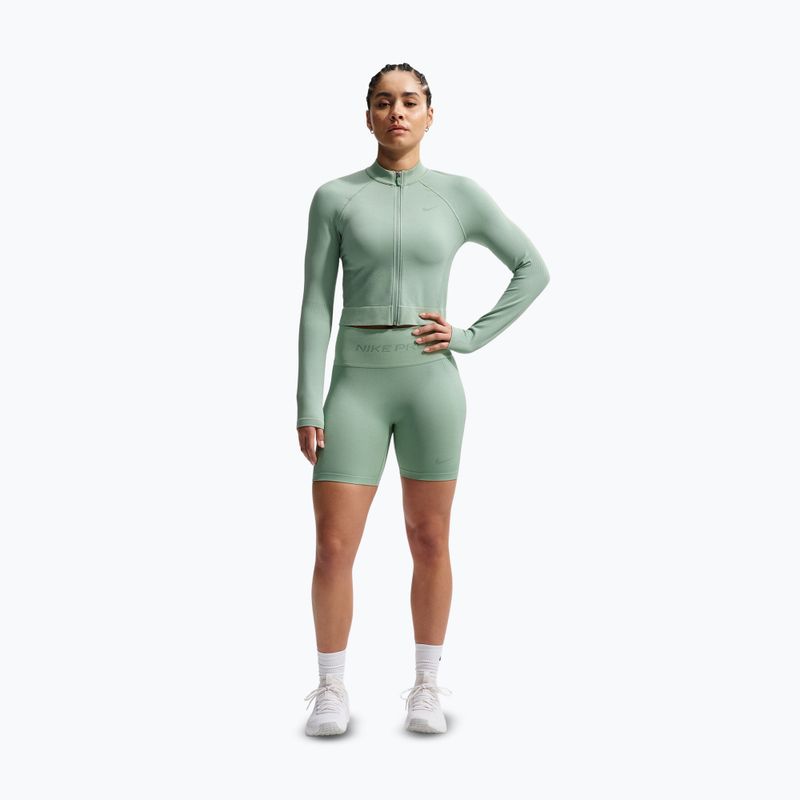 Női rövidnadrág Nike Pro Seamless High-Waisted Biker 5" steam 2