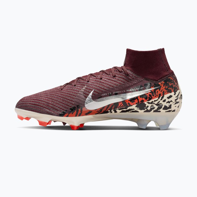 Férfi futballcipő Nike United Superfly 10 Elite burgundy crush/university red/fossil/metal silver 2
