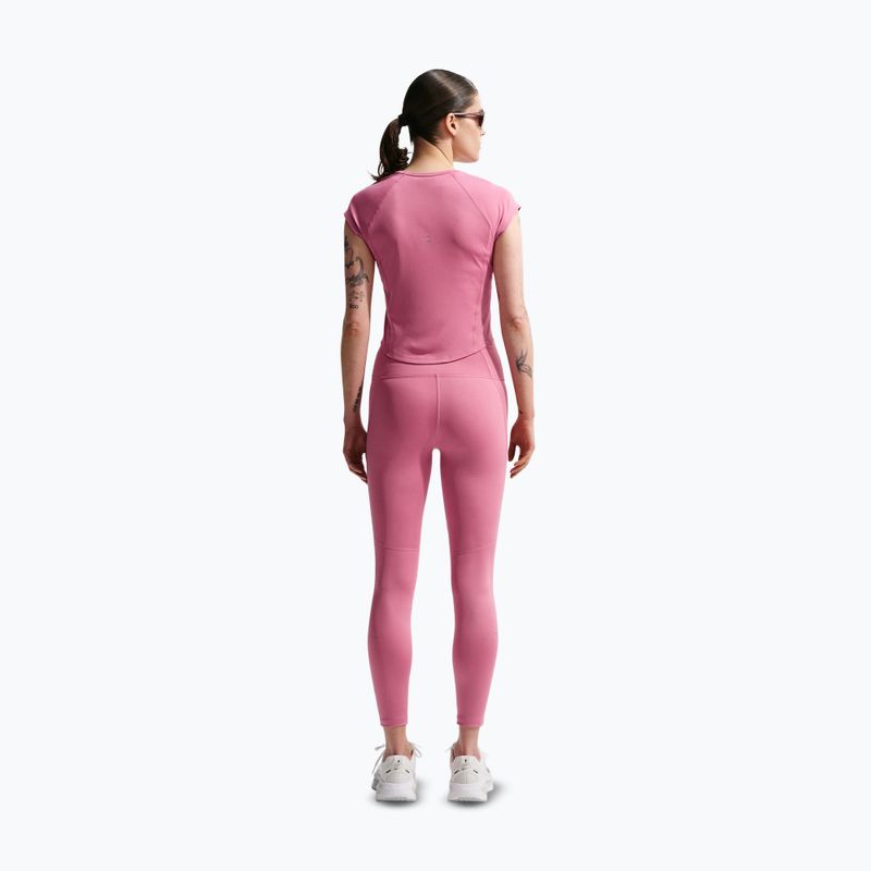 Női futó leggings Nike Tempo Swoosh Run High-Waisted 7/8 peony/white 3