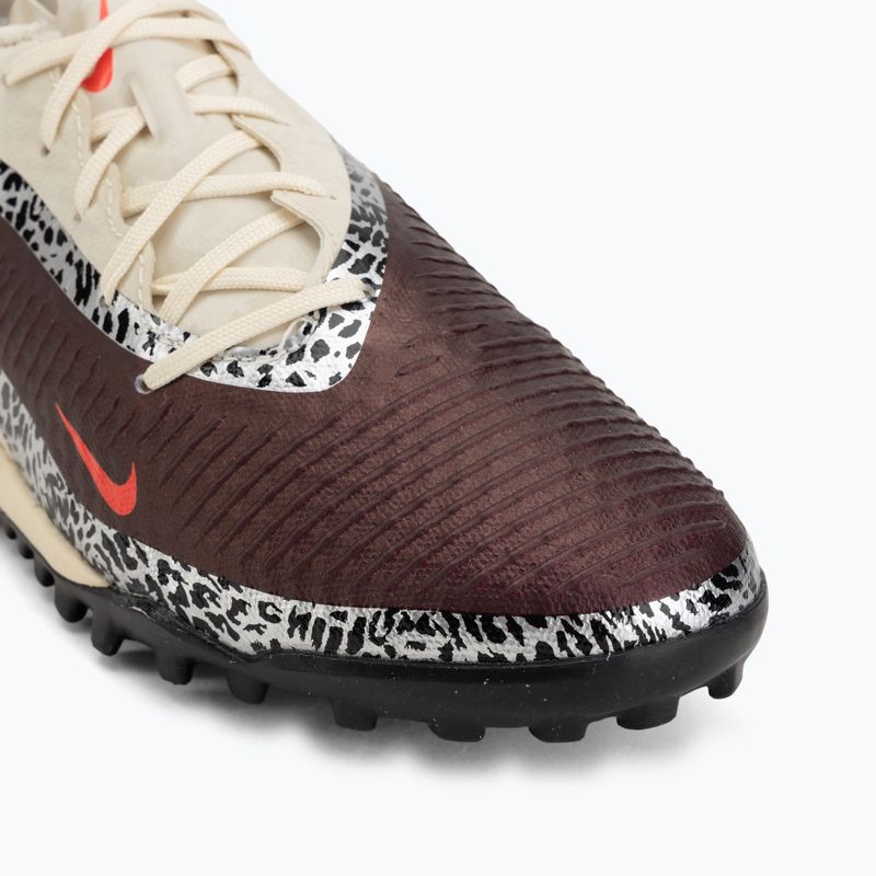 Férfi futballcipő Nike United Phantom 6 Low Academy TF burgundy crush/fossil/university red 7