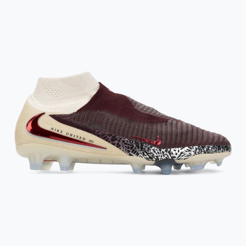 Férfi futballcipő Nike United Phantom 6 High Elite FG burgundy crush/fossil/university red 2