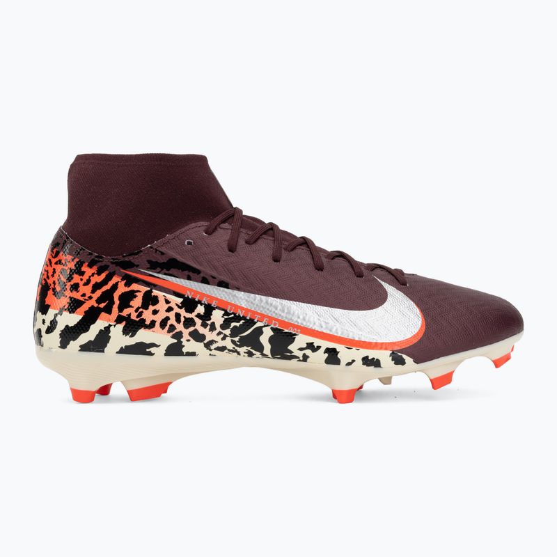Férfi futballcipő Nike United Mercurial Superfly 10 Academy MG burgundy crush/metallic silver 2