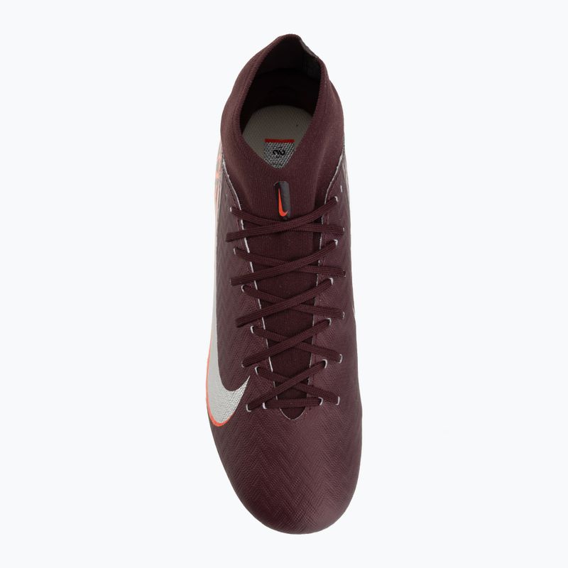 Férfi futballcipő Nike United Mercurial Superfly 10 Academy MG burgundy crush/metallic silver 5