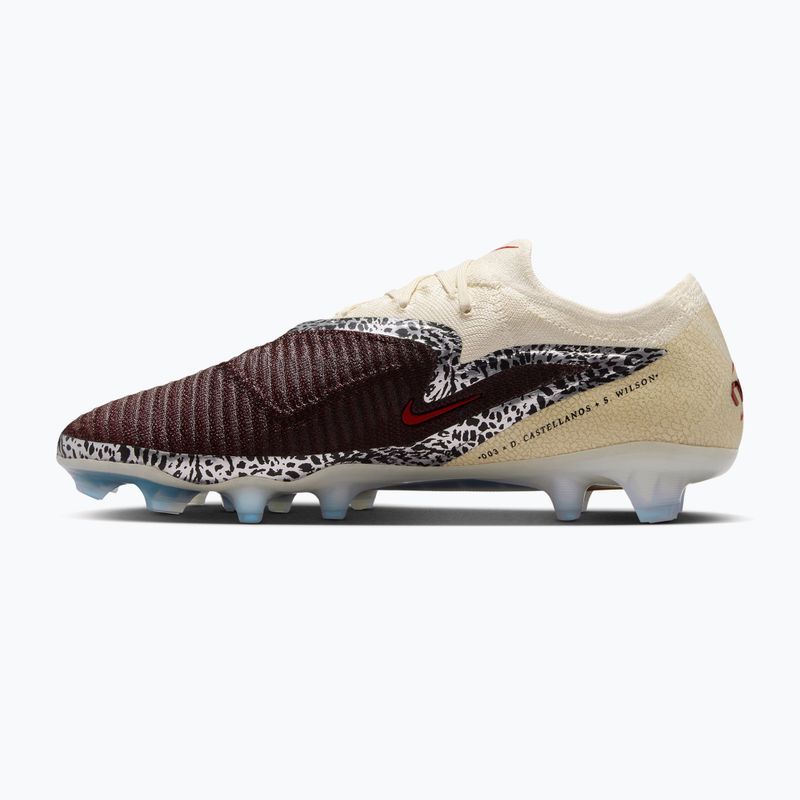 Férfi futballcipő Nike United Phantom 6 Low Elite FG burgundy crush/fossil/university red 2