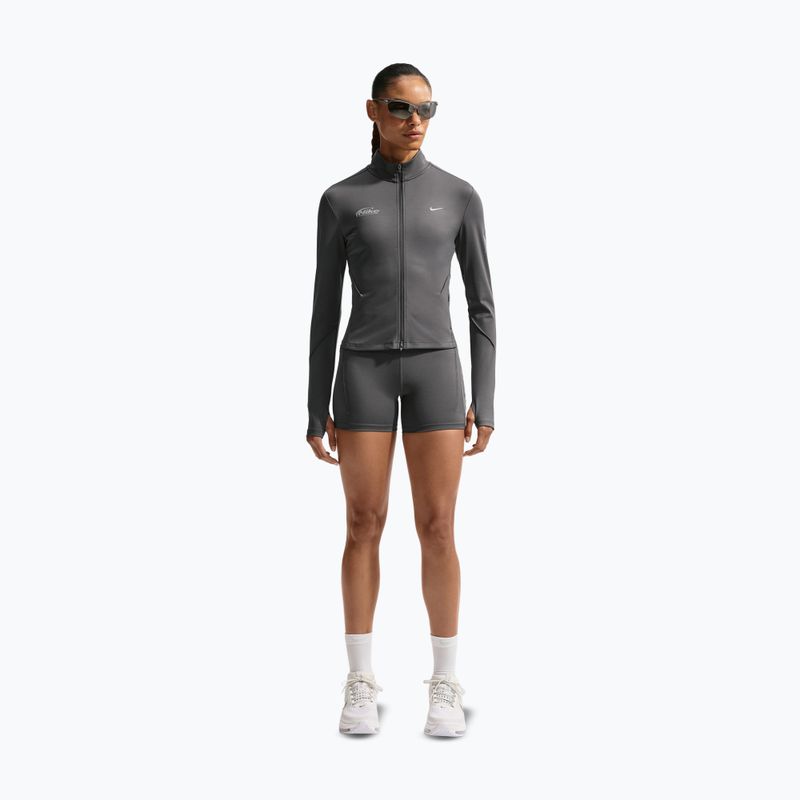 Női futófelső Nike Swift Dri-Fit Full Zip Mid-Layer medium ash 2