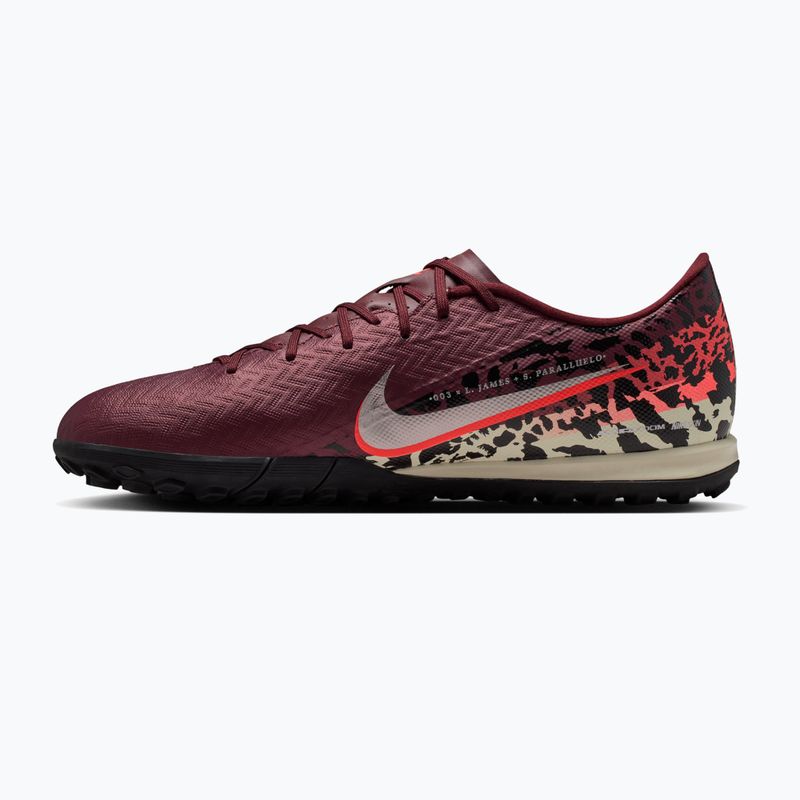 Férfi futballcipő Nike United Mercurial Vapor 16 Academy TF burgundy crush/metallic silver 2