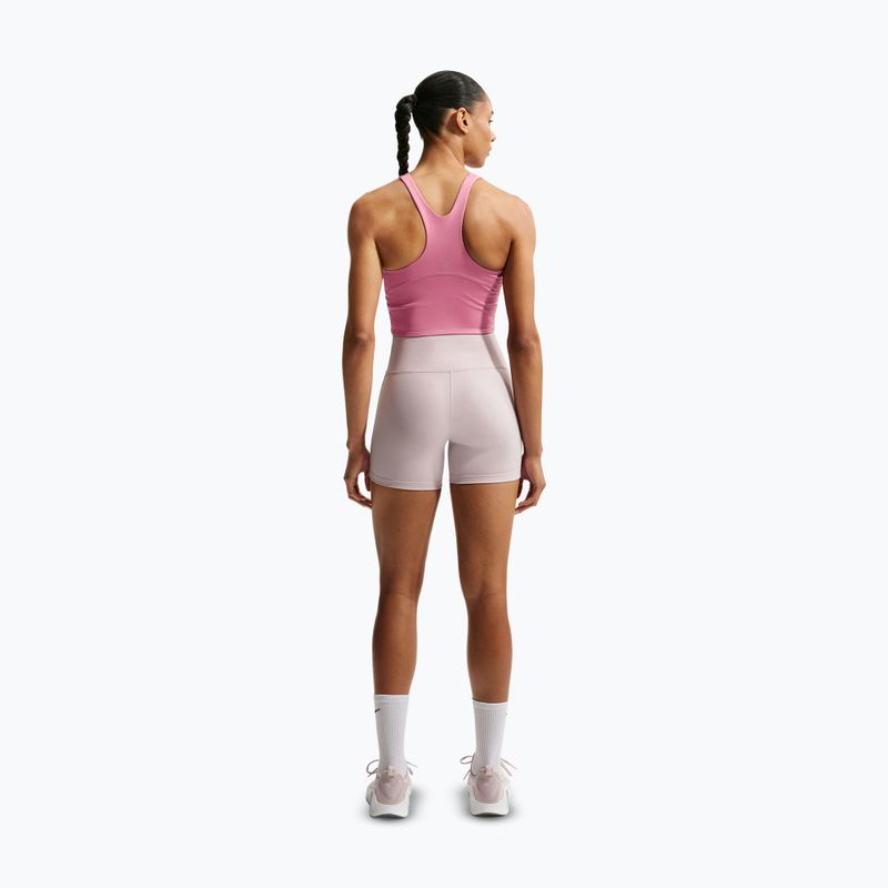 Női futó póló Nike Tempo Medium Support Cropped Sports Bra peony 3