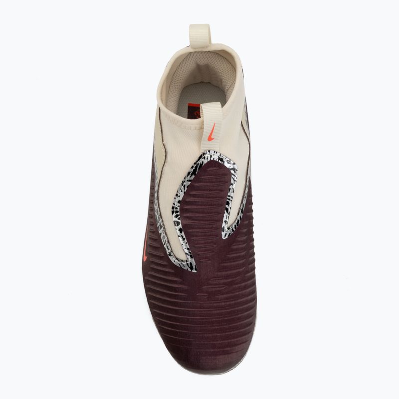 Gyerek focicipő Nike United Jr. Phantom 6 High Academy MG burgundy crush/fossil/university red 5