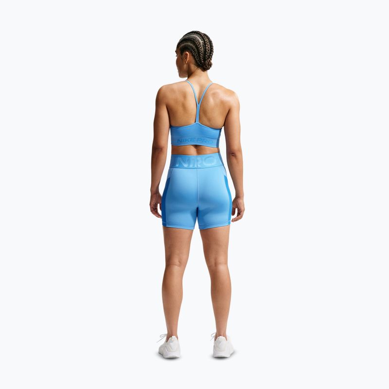 Női rövidnadrág Nike Pro Sculpt High Waisted 5" Biker university blue/light photo blue/white 3