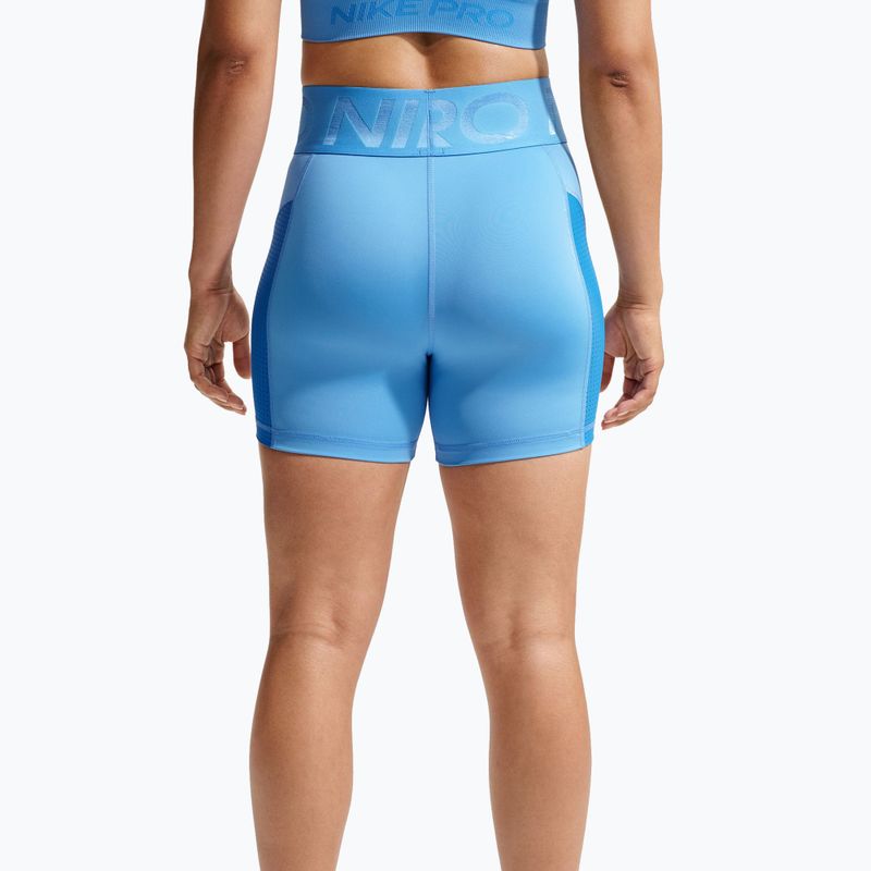 Női rövidnadrág Nike Pro Sculpt High Waisted 5" Biker university blue/light photo blue/white 4