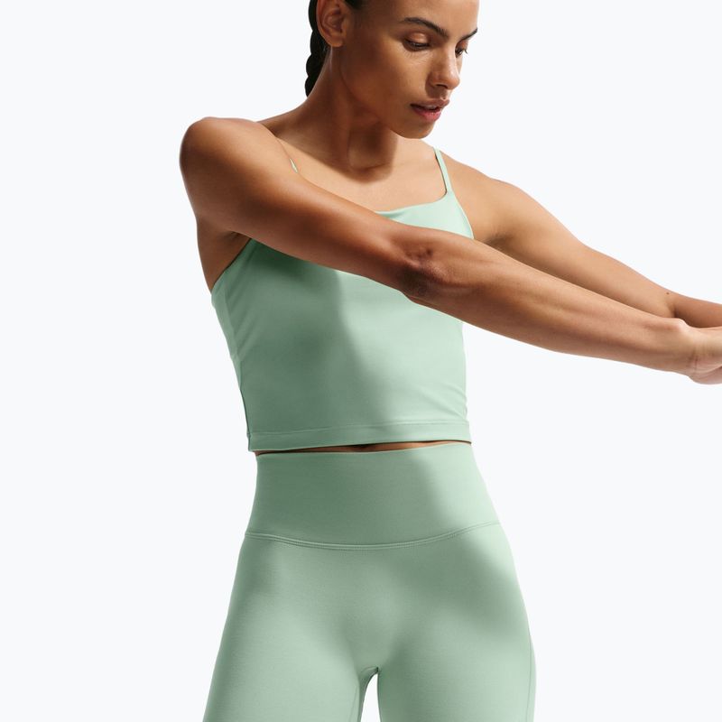 Női rövidnadrág Nike One High-Waisted Biker 5" steam/white 5