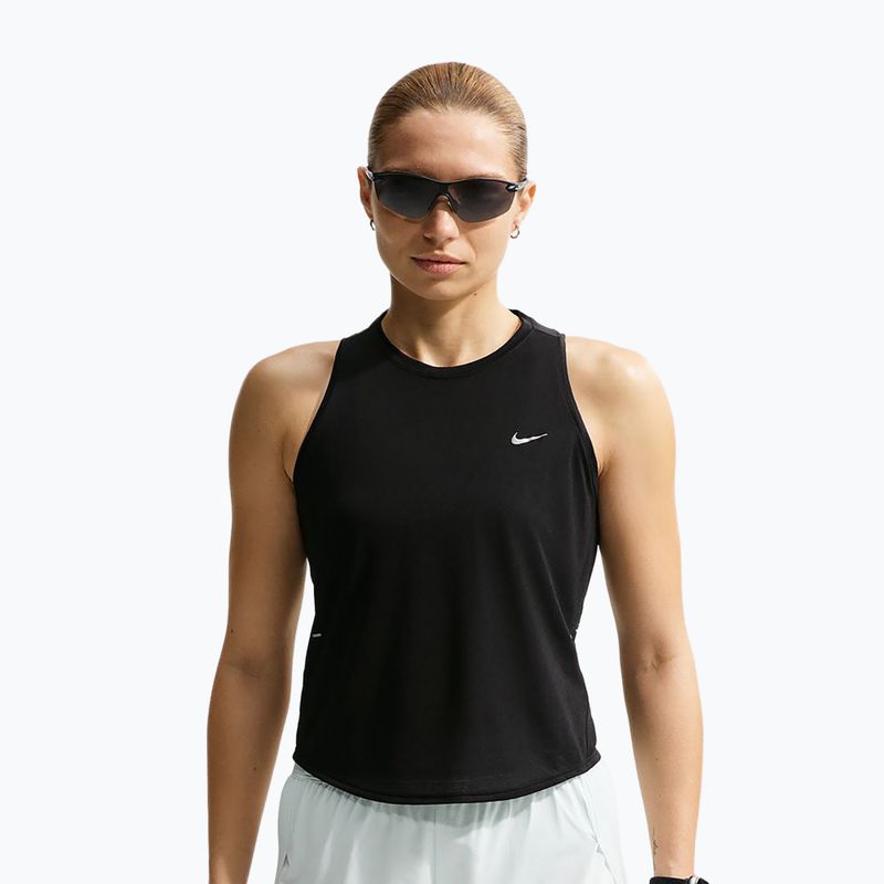 Női futópóló Nike Swift Breathe Dri-Fit black/black/white