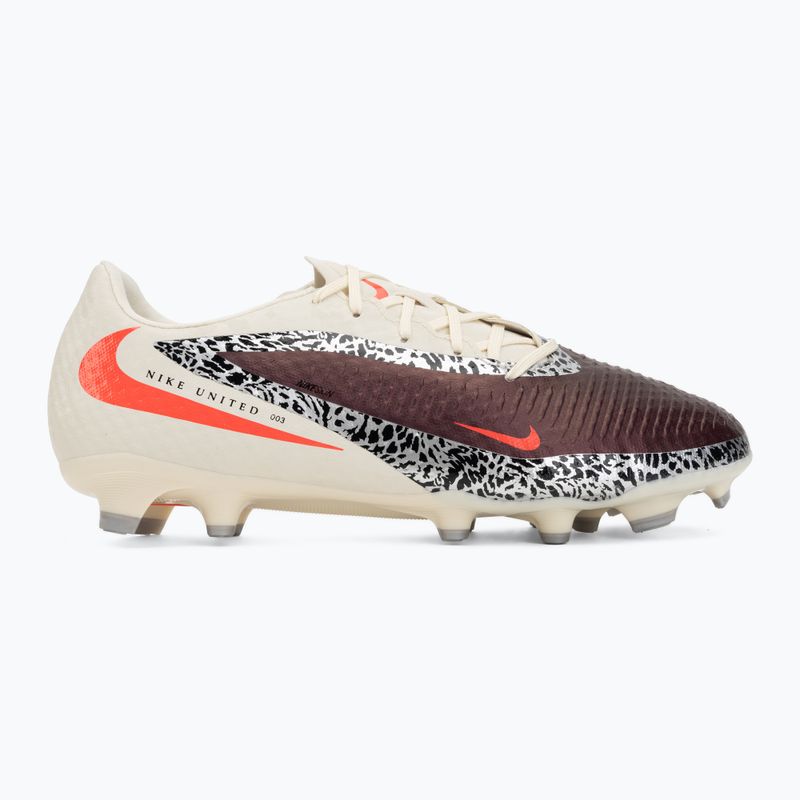 Férfi futballcipő Nike United Phantom 6 Low Academy MG burgundy crush/fossil/university red 2