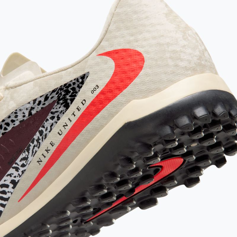 Férfi futballcipő Nike United Phantom 6 Low Academy TF burgundy crush/fossil/university red 3