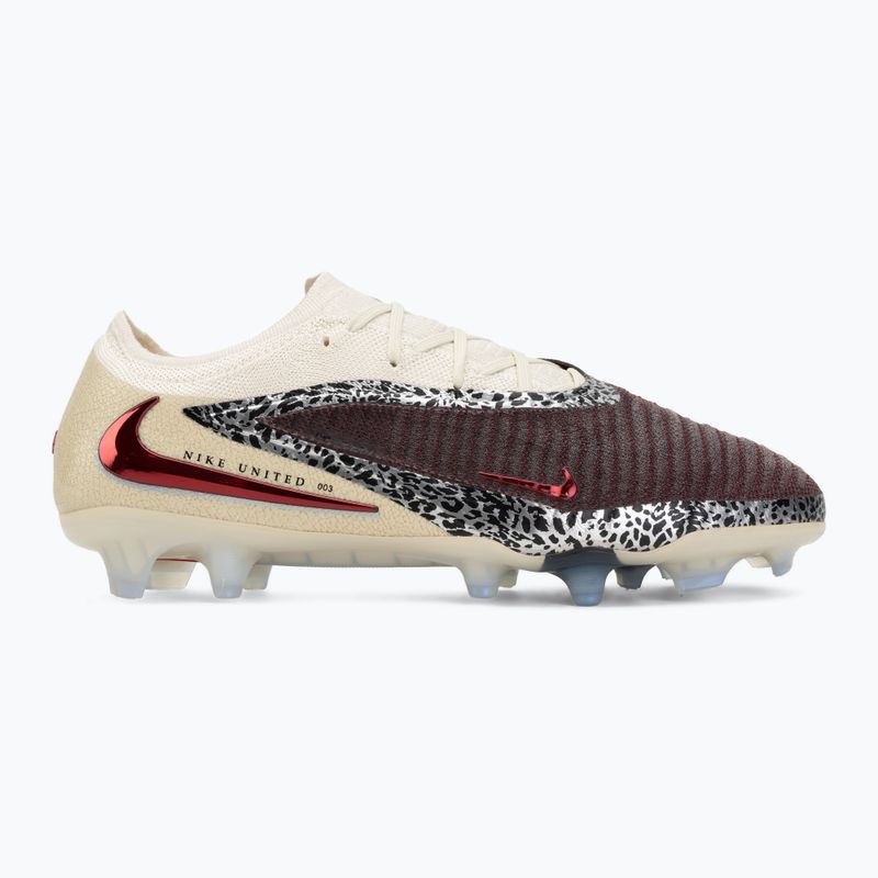 Férfi futballcipő Nike United Phantom 6 Low Elite FG burgundy crush/fossil/university red 2