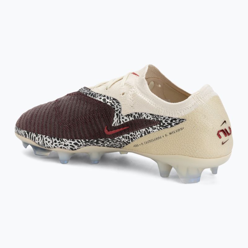 Férfi futballcipő Nike United Phantom 6 Low Elite FG burgundy crush/fossil/university red 3