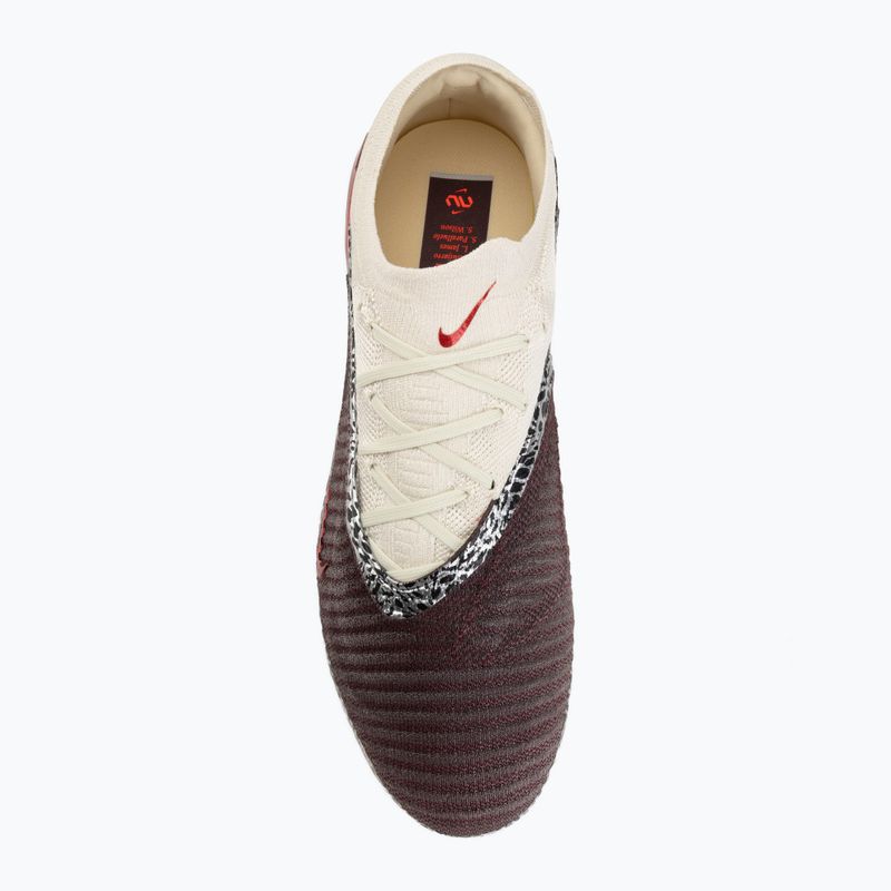 Férfi futballcipő Nike United Phantom 6 Low Elite FG burgundy crush/fossil/university red 5