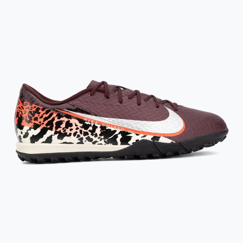 Férfi futballcipő Nike United Mercurial Vapor 16 Academy TF burgundy crush/metallic silver 2