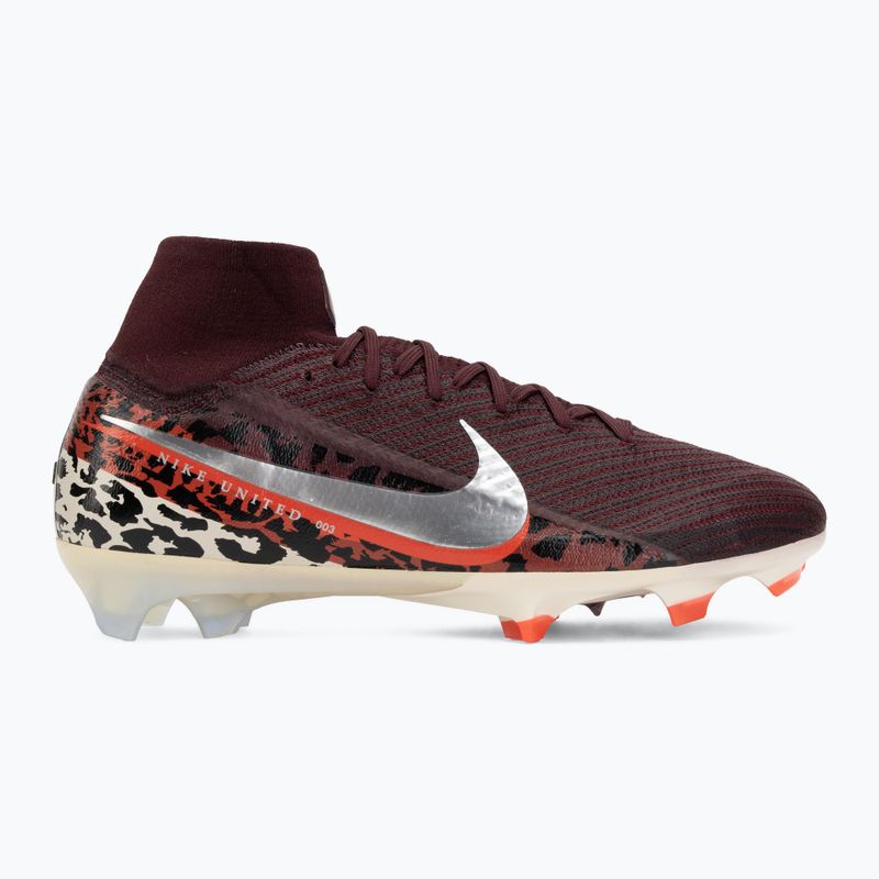 Férfi futballcipő Nike United Superfly 10 Elite burgundy crush/university red/fossil/metal silver 2