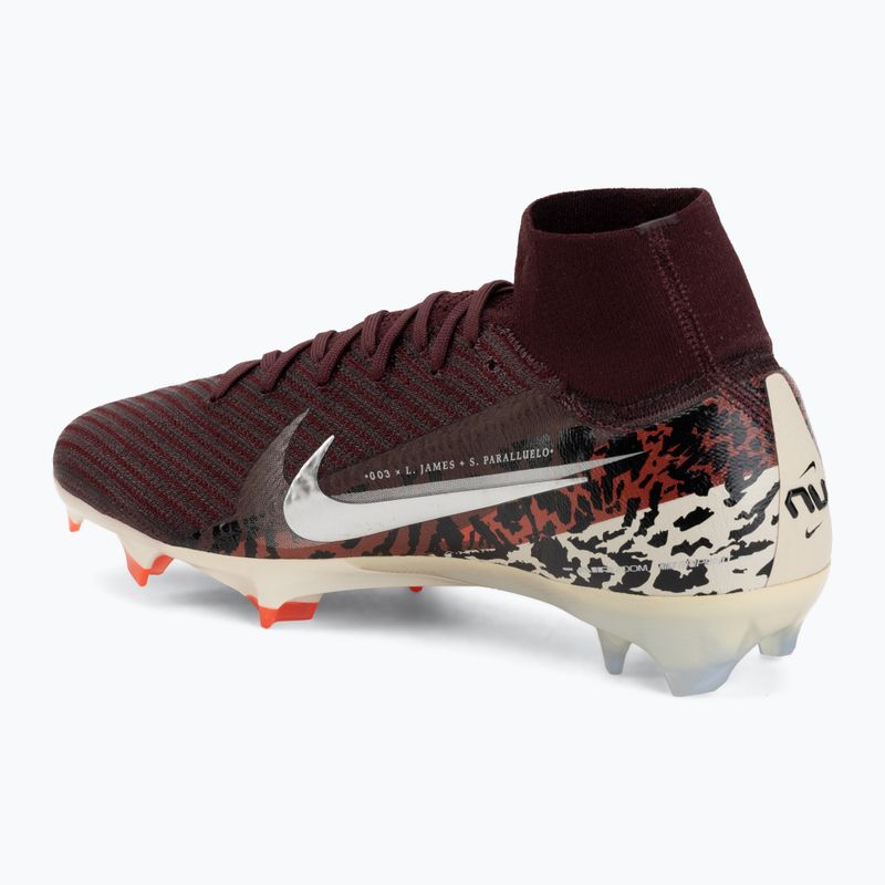Férfi futballcipő Nike United Superfly 10 Elite burgundy crush/university red/fossil/metal silver 3