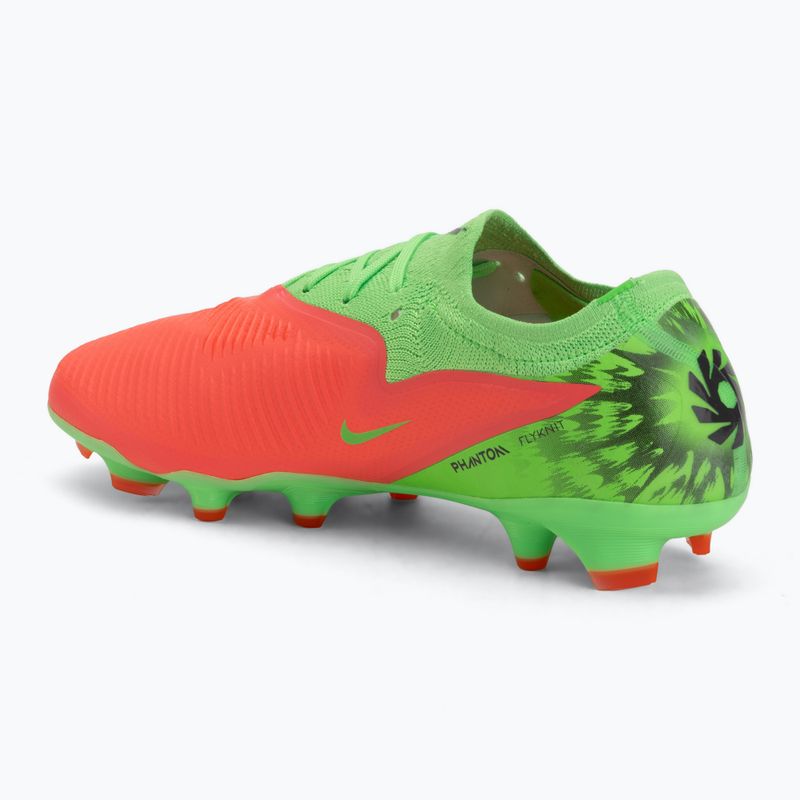 Férfi futballcipő Nike Phantom 6 Low Pro Erling Haaland FG hot punch/green strike/black 3