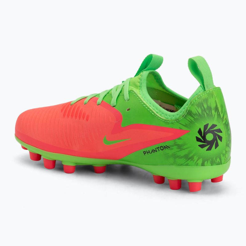 Gyerek focicipő Nike Jr. Phantom 6 Academy Erling Haaland AG hot punch/green strike/black 3
