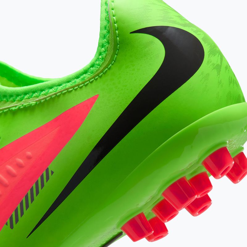 Gyerek focicipő Nike Jr. Phantom 6 Academy Erling Haaland AG hot punch/green strike/black 4