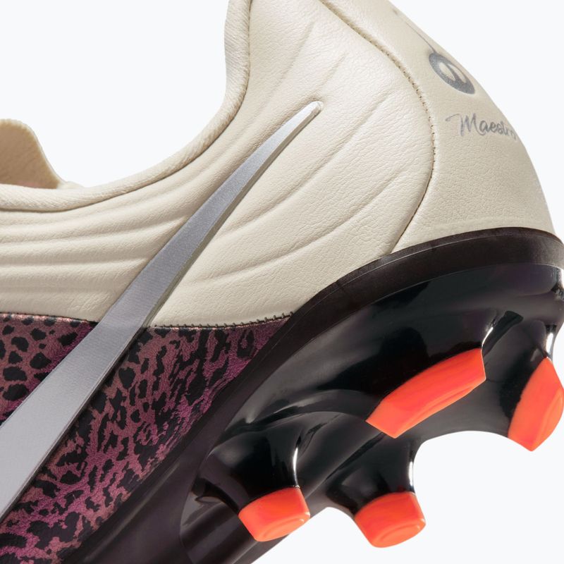 Gyerek focicipő Nike United Jr. Tiempo Maestro Academy MG fossil/burgundy crush/metallic silver 4