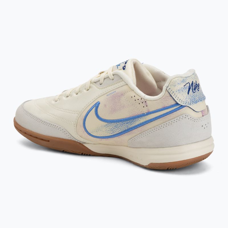 Férfi futballcipő Nike Tiempo Streetgato PRM IC coconut milk/gum medium brown/blue crystal 3