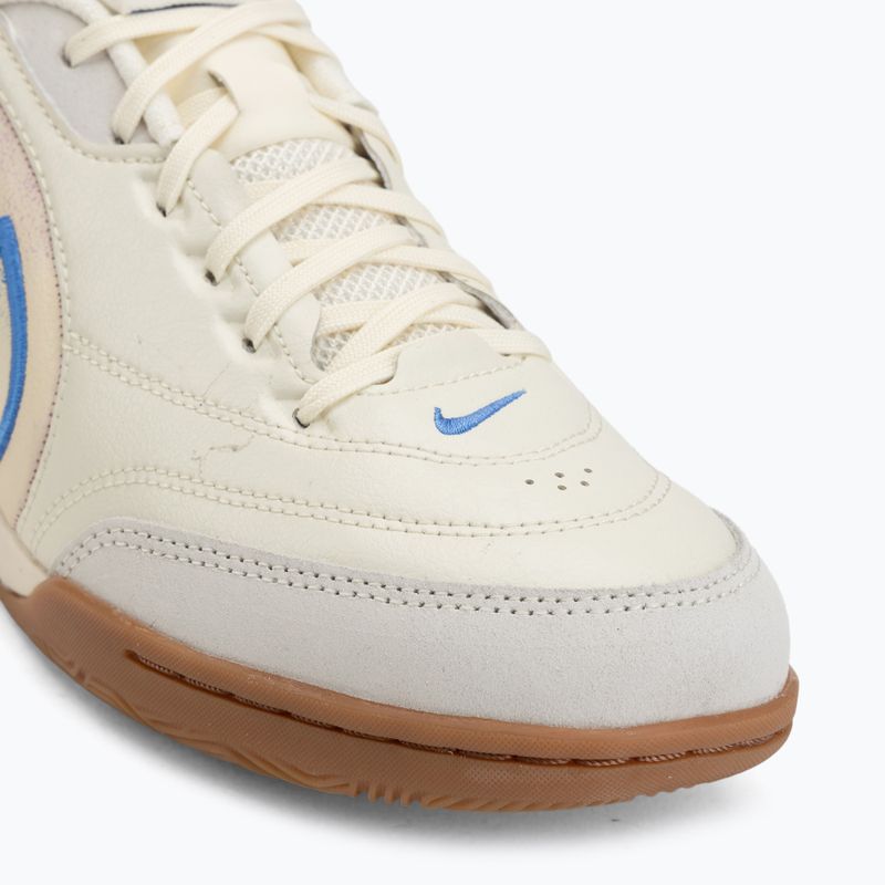 Férfi futballcipő Nike Tiempo Streetgato PRM IC coconut milk/gum medium brown/blue crystal 7