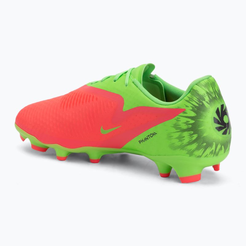 Férfi focicipő Nike Phantom 6 Low Academy Erling Haaland FG hot punch/green strike/black 3