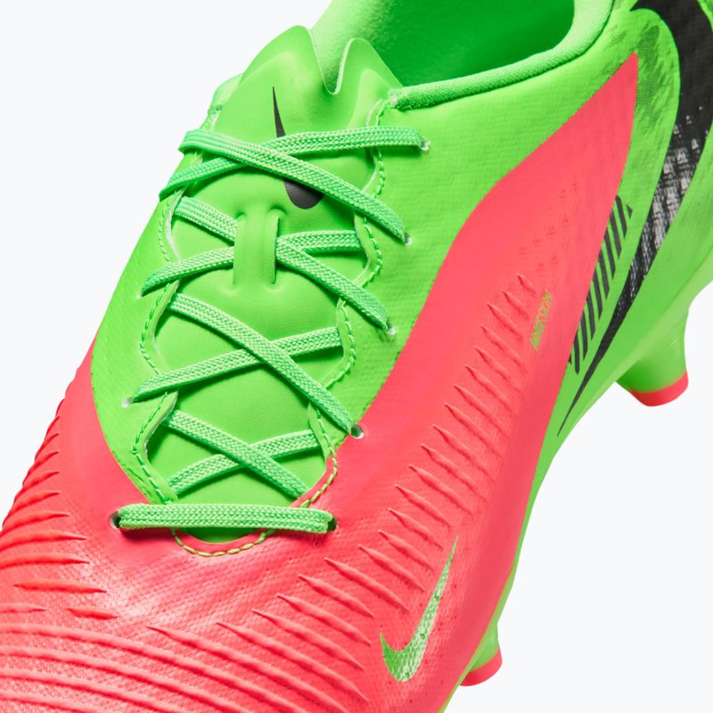Férfi focicipő Nike Phantom 6 Low Academy Erling Haaland FG hot punch/green strike/black 3