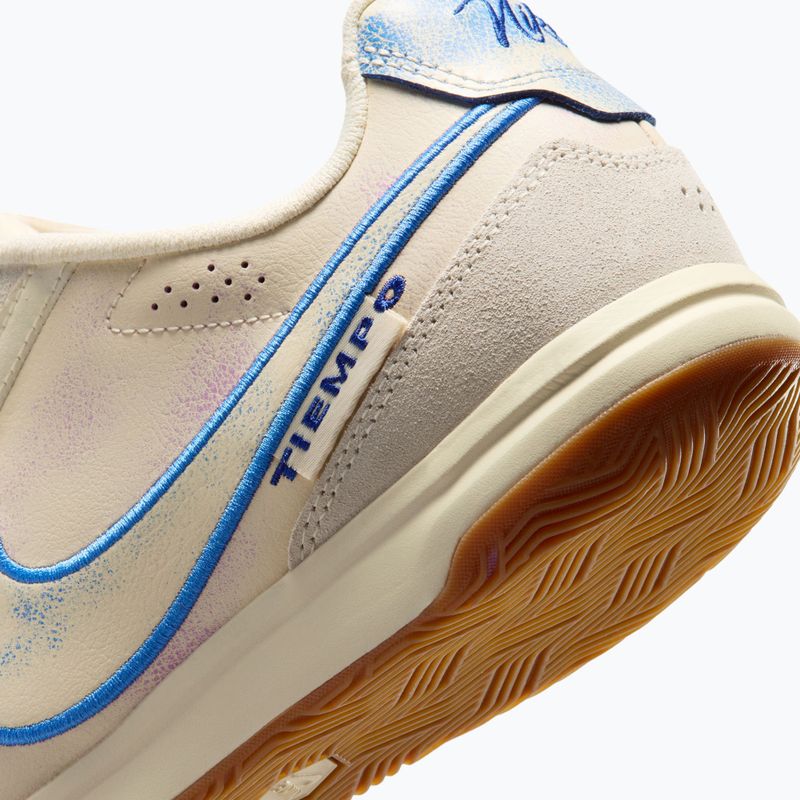 Férfi futballcipő Nike Tiempo Streetgato PRM IC coconut milk/gum medium brown/blue crystal 4