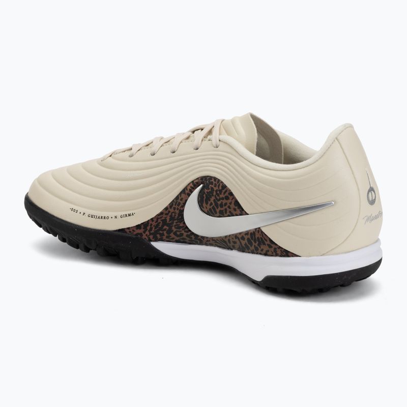 Férfi futballcipő Nike United Tiempo Maestro Academy TF fossil/burgundy crush/metallic silver 3