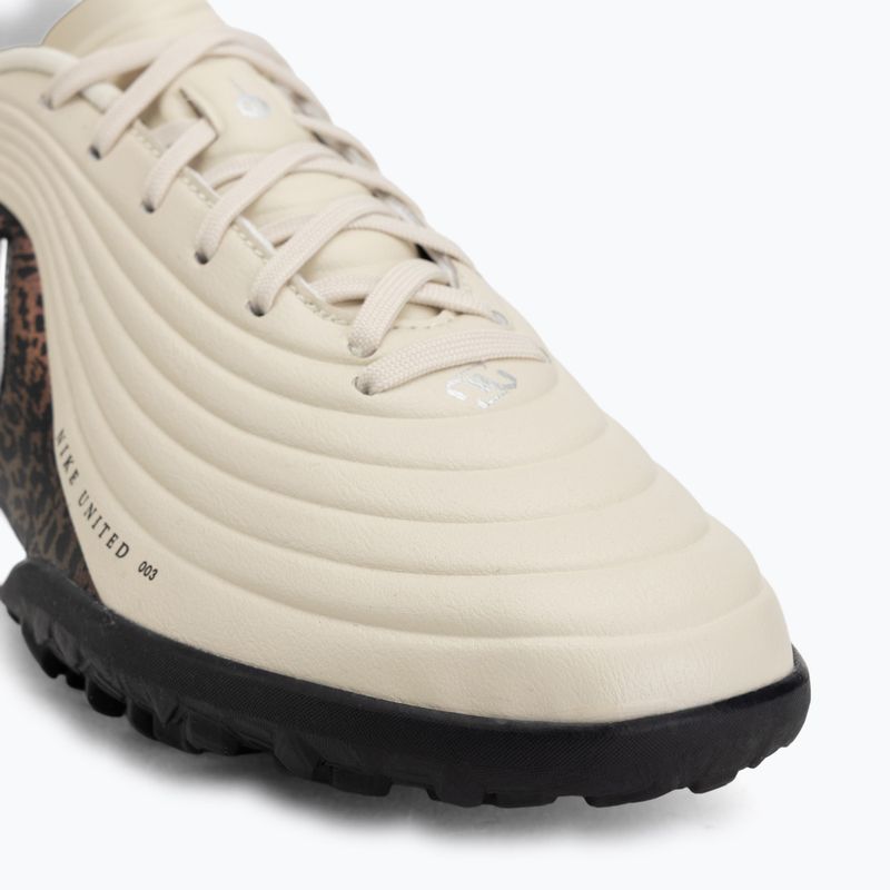 Férfi futballcipő Nike United Tiempo Maestro Academy TF fossil/burgundy crush/metallic silver 7