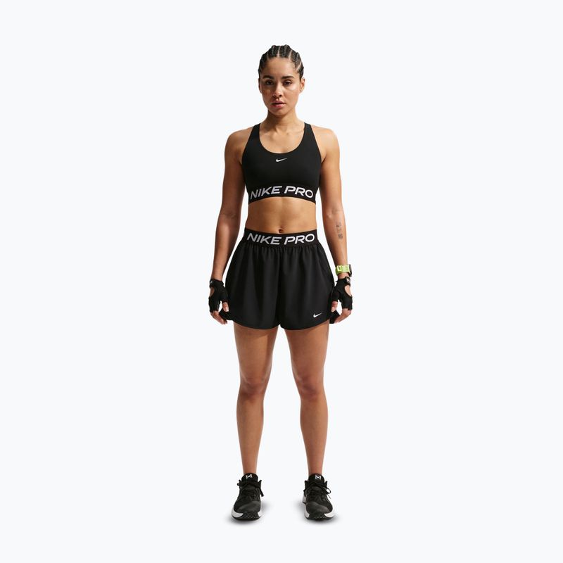 Női edzőshort Nike Pro 2in1 black/white 2