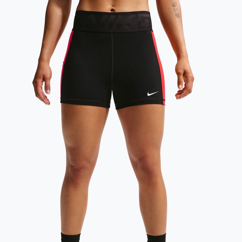 Női edzőshort Nike Pro Sculpt Dri-Fit High-Waisted Biker 5" black/light crimson/white 5