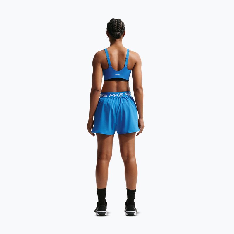 Női edzőshort Nike Pro 2in1 light photo blue/white 3