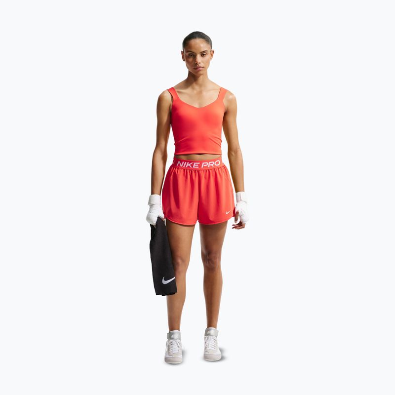 Női edzőpóló Nike Pro Sculpt Medium Support Padded Tank light crimson/white 2