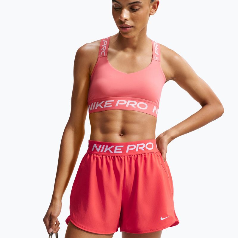 Női edzőshort Nike Pro 2in1 light crimson/white 5