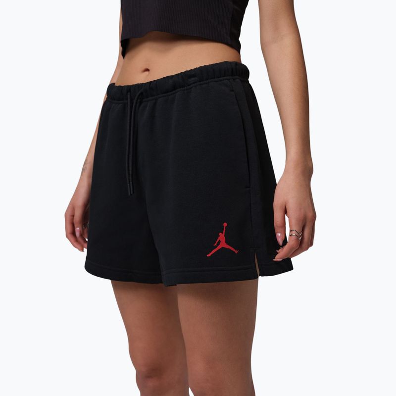 Női rövidnadrág Jordan Fleece black/gym red 4
